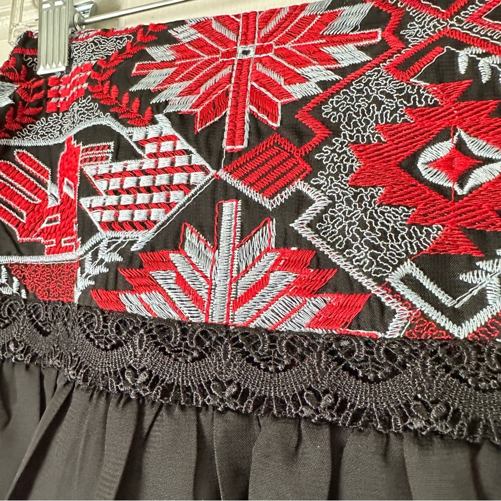Endless Rose Dorian Embroidered Black Mini Skirt Size Small - Picture 6 of 14